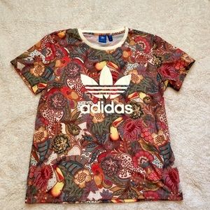 Adidas floral top